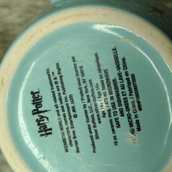 Harry Potter Crest Blue Large Coffee Mug - Picture 6 of 8